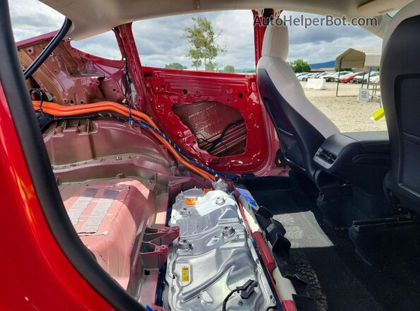 7SAYGAEE9NF568235 2022 TESLA MODEL Red Rear seats view