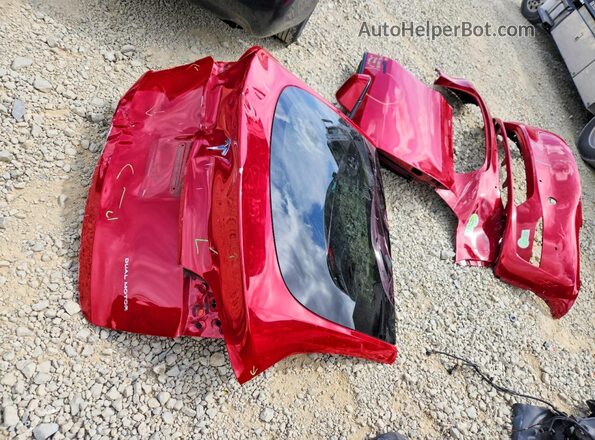 7SAYGAEE9NF568235 2022 TESLA MODEL Red Engine compartment view
