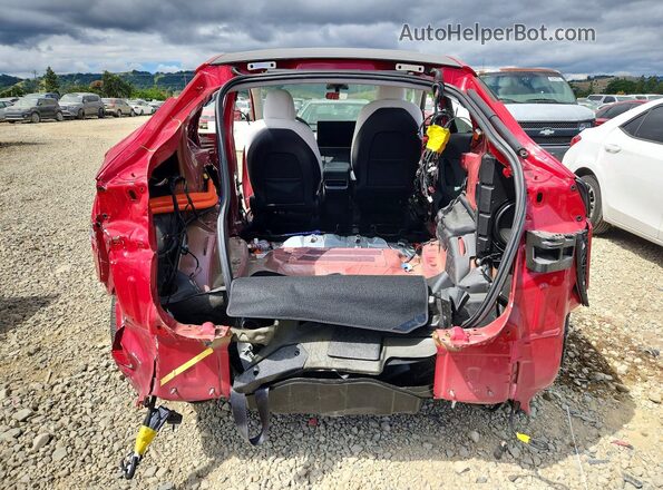 7SAYGAEE9NF568235 2022 TESLA MODEL Red Rear view