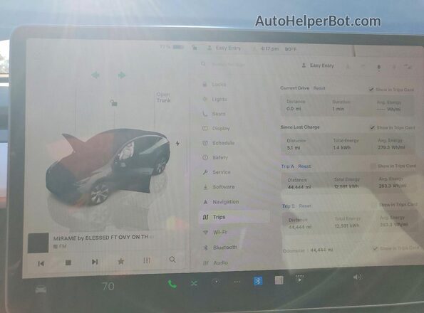 7SAYGAEE9PF847669 2023 TESLA MODEL Gray Instrument cluster view