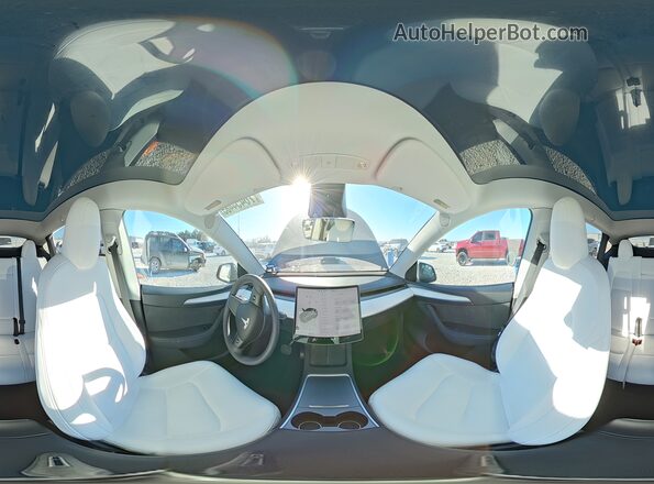 7SAYGAEE9PF847669 2023 TESLA MODEL Gray VIN sticker view