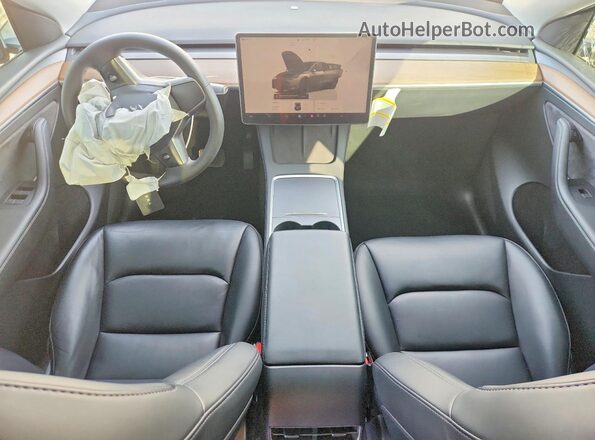 7SAYGAEEXPF598556 2023 TESLA MODEL Белый Вид панели приборов