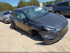 2024 Tesla Model Y Long Range Dual Motor All-wheel Drive Gray vin: 7SAYGAEEXRF106806