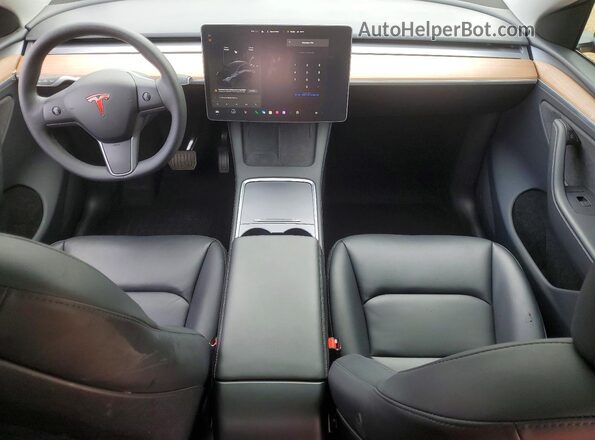 7SAYGDED0RA301528 2024 TESLA MODEL Charcoal Widok deski rozdzielczej