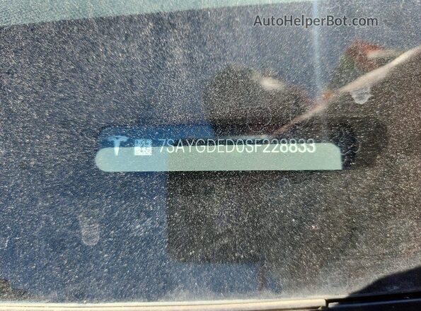 7SAYGDED0SF228833 2025 TESLA MODEL White Engine compartment view