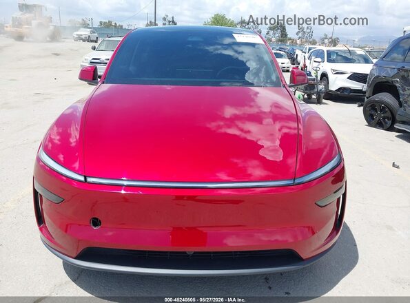 7SAYGDED0TF426491 2026 TESLA MODEL Y Red Widok zestawu wskaźników