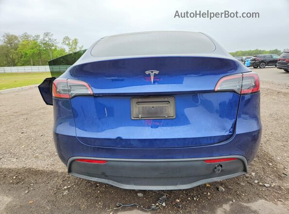 7SAYGDED1RA333405 2024 TESLA MODEL Blue Rear view
