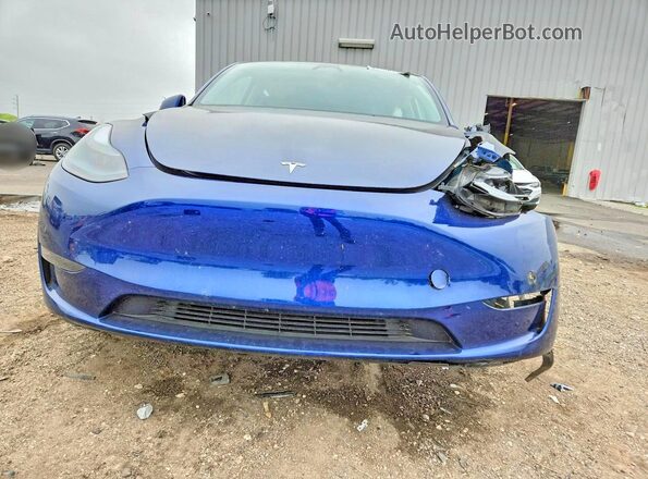 7SAYGDED1RA333405 2024 TESLA MODEL Blue Front view