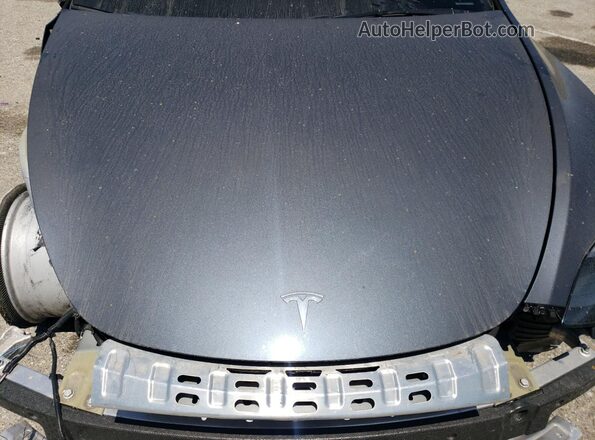 7SAYGDED2PF946424 2023 TESLA MODEL Gray Vista interior trasera