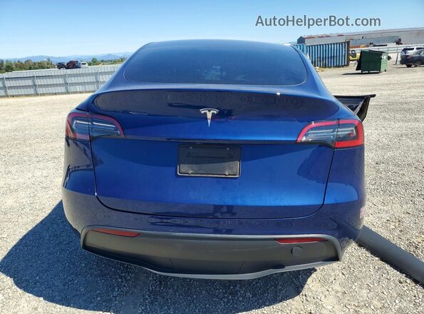 7SAYGDED2PF966690 2023 TESLA MODEL Blue Rear view
