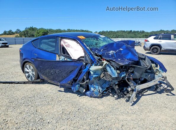 7SAYGDED2PF966690 2023 TESLA MODEL Blue Front right