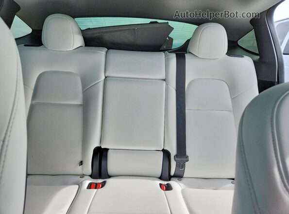 7SAYGDED2RA334658 2024 TESLA MODEL Gray Rear seats view