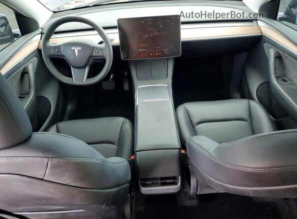 7SAYGDED2SF314063 2025 TESLA MODEL Black Dashboard view