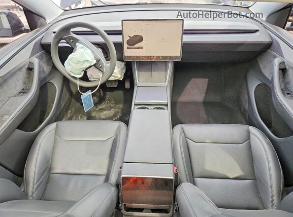 7SAYGDED2TA495633 2026 TESLA MODEL Black Dashboard view
