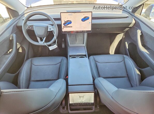 7SAYGDED2TF432387 2026 TESLA MODEL Blue Առջևի վահանակի տեսք