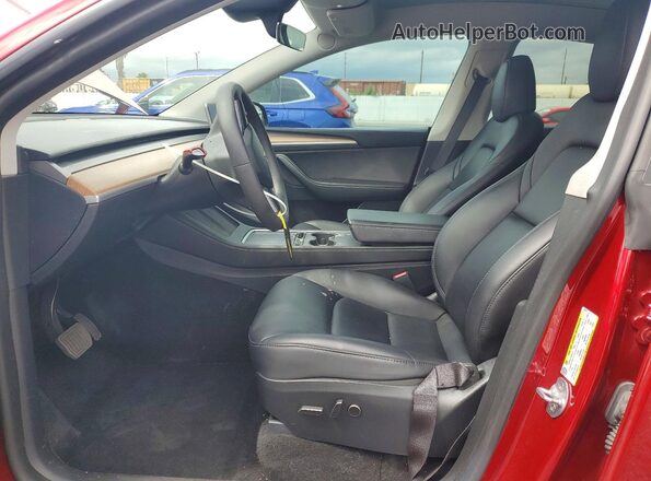 7SAYGDED3RF006121 2024 TESLA MODEL Red Front interior view