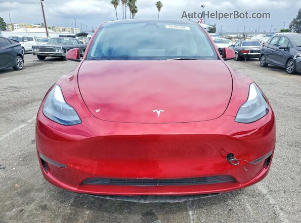 7SAYGDED3RF006121 2024 TESLA MODEL Red Front view