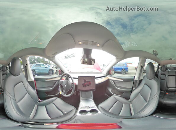 7SAYGDED3RF006121 2024 TESLA MODEL Red 360 interior view