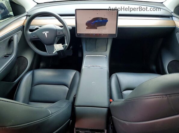 7SAYGDED4SF249216 2025 TESLA MODEL Blue Вид панелі приладів