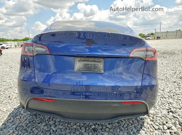 7SAYGDED4SF249216 2025 TESLA MODEL Blue Вид ззаду