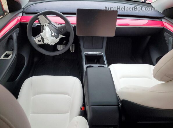 7SAYGDED5RF009814 2024 TESLA MODEL Pink Dashboard view