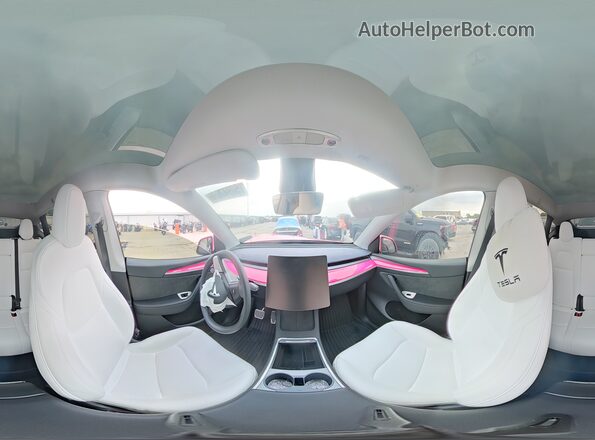 7SAYGDED5RF009814 2024 TESLA MODEL Pink 360 interior view