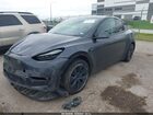 2024 Tesla Model Y Long Range Single Motor Rear-wheel Drive/rwd Gray vin: 7SAYGDED6RA304238