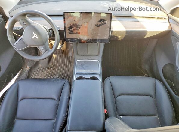 7SAYGDED6RA334582 2024 TESLA MODEL White Vista del salpicadero