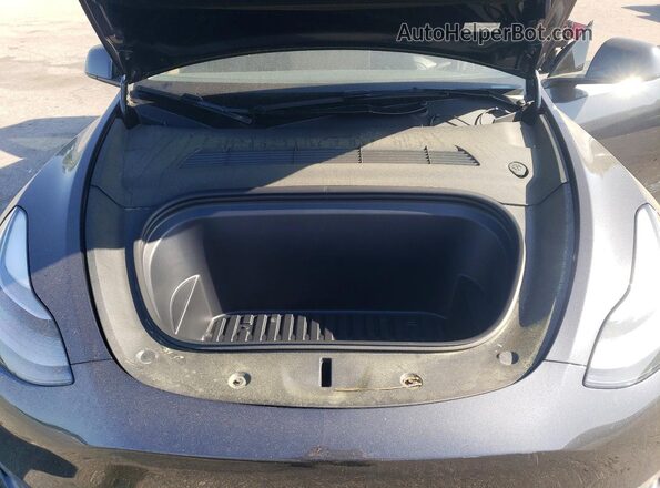 7SAYGDED6SA371234 2025 TESLA MODEL Gray Widok wnętrza z tyłu