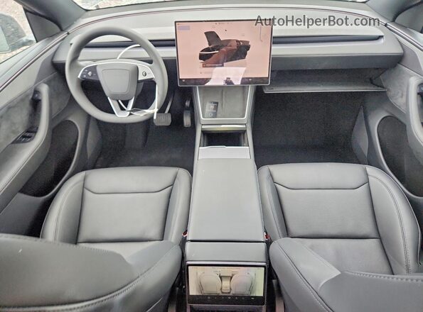 7SAYGDED6TF608888 2026 TESLA MODEL Black Dashboard view