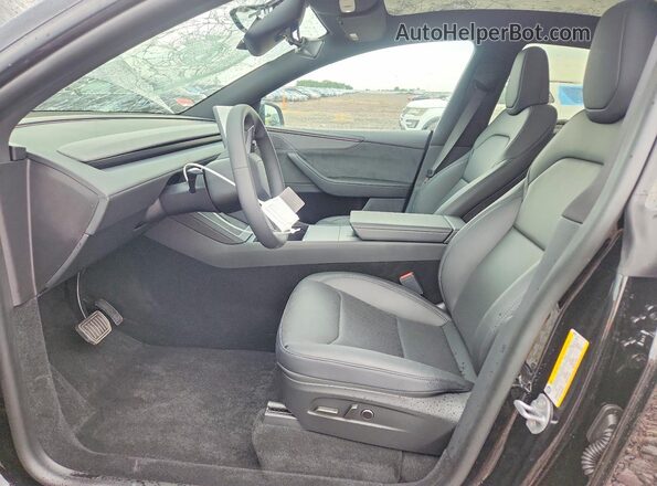 7SAYGDED6TF608888 2026 TESLA MODEL Black Front interior view
