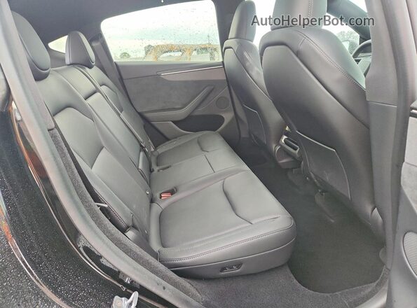 7SAYGDED6TF608888 2026 TESLA MODEL Black Rear seats view