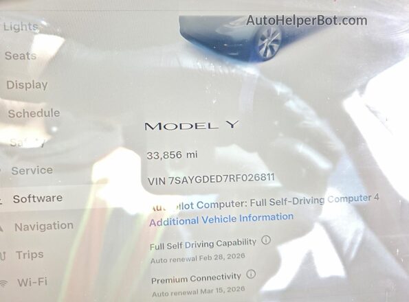 7SAYGDED7RF026811 2024 TESLA MODEL Угольный Вид щитка приборов