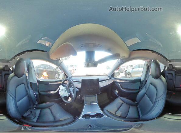 7SAYGDED7RF211585 2024 TESLA MODEL Серый Панорамный вид салона 360°