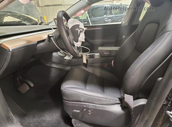 7SAYGDED7SF241191 2025 TESLA MODEL Black Вид салону спереду