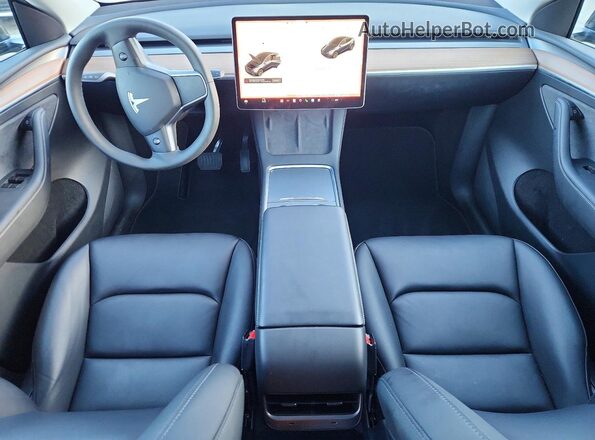 7SAYGDED7SF317721 2025 TESLA MODEL Gray Widok deski rozdzielczej