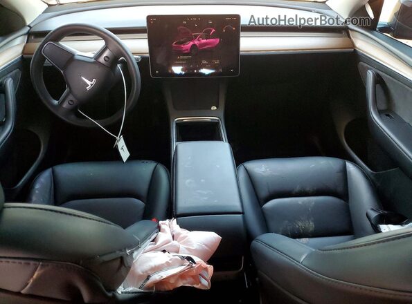 7SAYGDED7SF318691 2025 TESLA MODEL Gray Vista del salpicadero