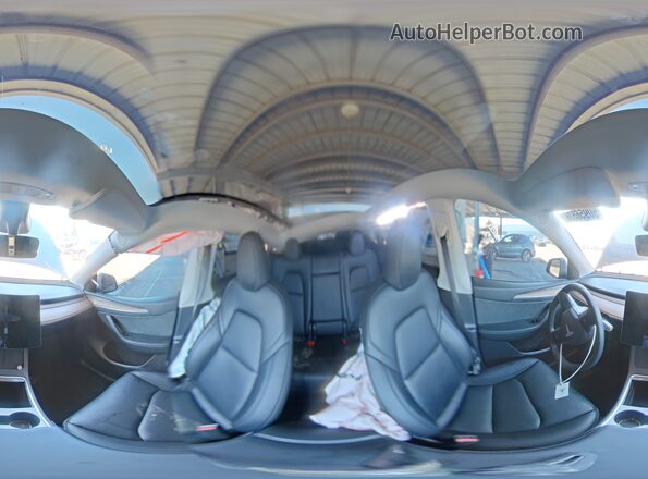 7SAYGDED7SF318691 2025 TESLA MODEL Gray Vista de la etiqueta del VIN