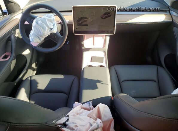 7SAYGDED8SF241748 2025 TESLA MODEL Black Dashboard view