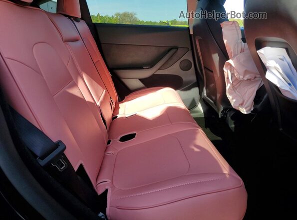 7SAYGDED8SF241748 2025 TESLA MODEL Black Rear seats view