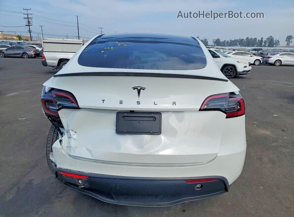 7SAYGDED8SF270764 2025 TESLA MODEL White Widok z tyłu