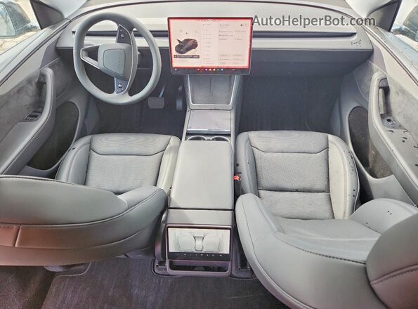 7SAYGDEDXTA437348 2026 TESLA MODEL Black Dashboard view