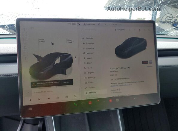 7SAYGDEDXTF530695 2026 TESLA MODEL Gray Vista del cuadro de instrumentos