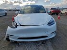 2022 Tesla Model Y White vin: 7SAYGDEE0NA018310