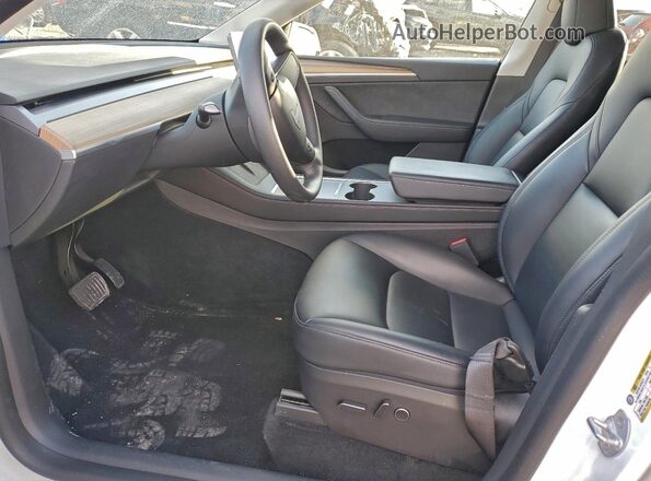 7SAYGDEE0NA018310 2022 TESLA MODEL White წინა სალონის ხედი