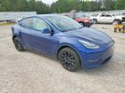 2022 Tesla Model Y Blue vin: 7SAYGDEE0NF517319