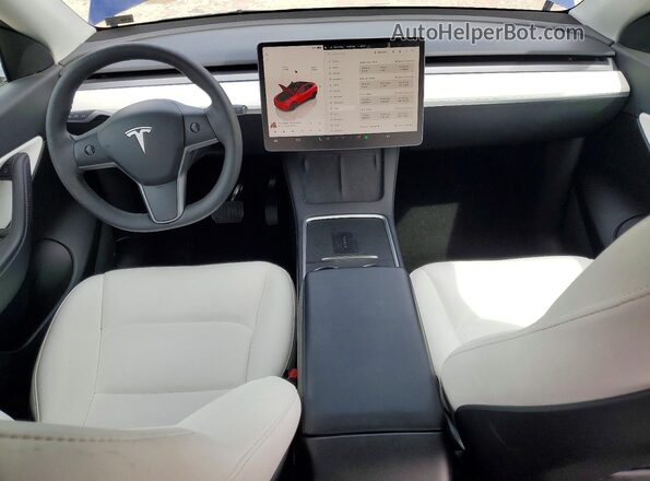 7SAYGDEE0NF517319 2022 TESLA MODEL Blue წინა პანელის ხედი