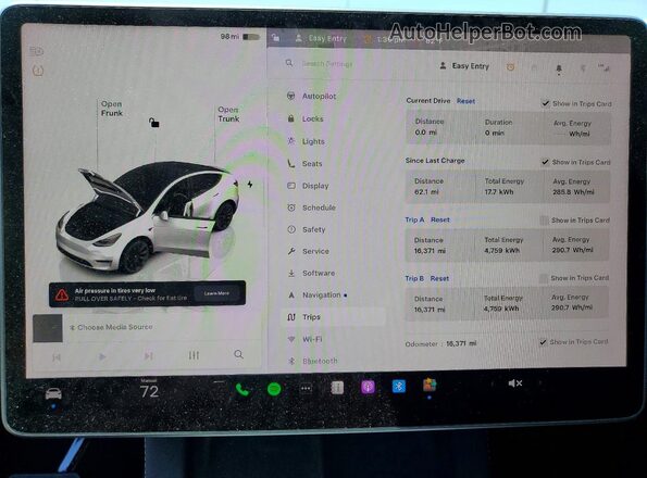7SAYGDEE0PA070832 2023 TESLA MODEL White Instrument cluster view