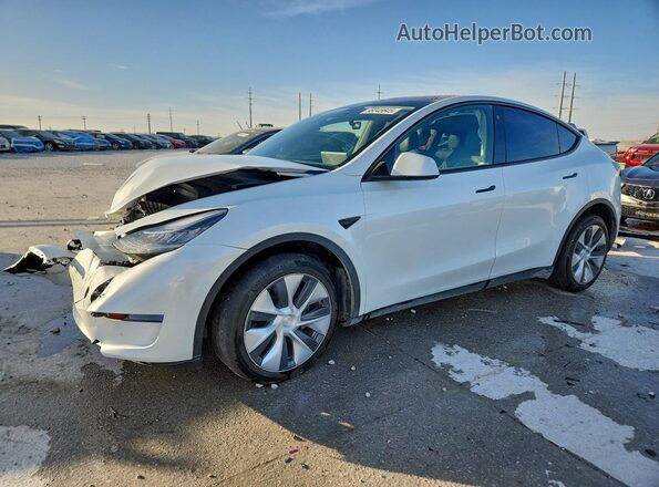 7SAYGDEE0PA077764 2023 TESLA MODEL White წინა მარცხენა ხედი სამი მეოთხედიდან