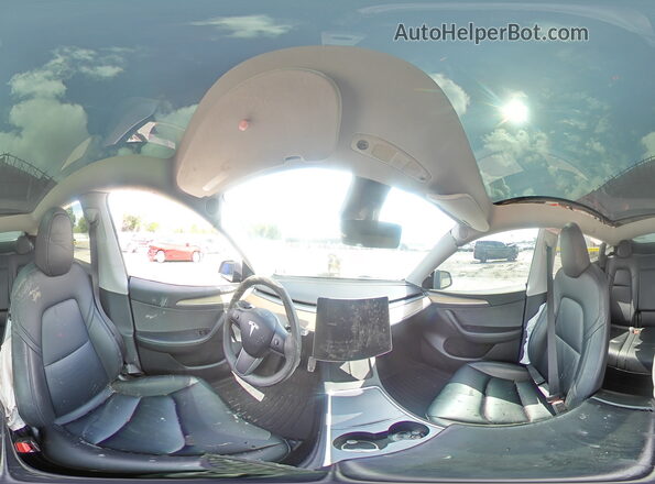 7SAYGDEE0PA079210 2023 TESLA MODEL Синий Панорамный вид салона 360°